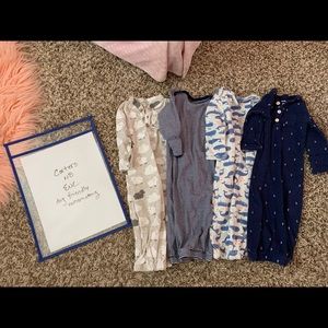 Carters sleep gown nautical lot EUC